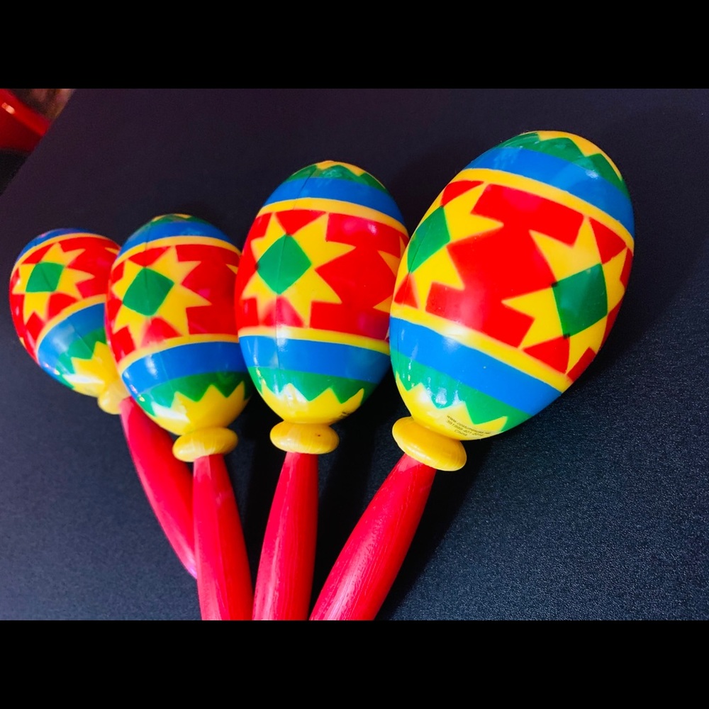 Set of 4 Maraca Noise Makers